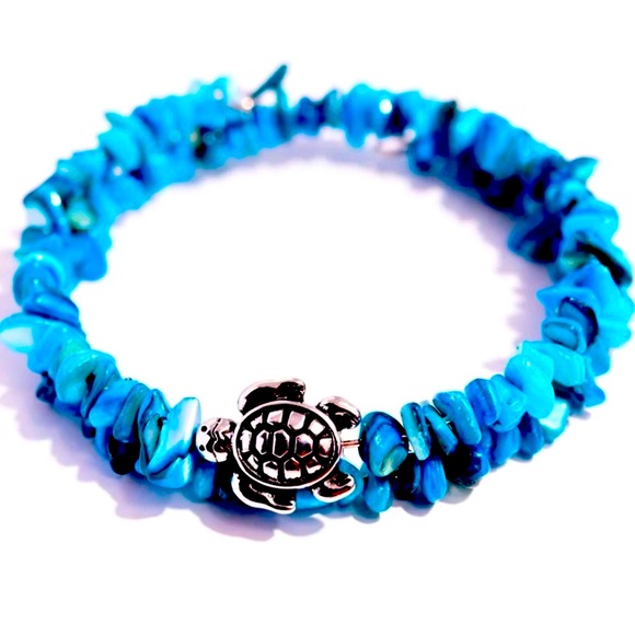 Jewelry - 🐢  WHERE IS MY TURTLE❓  PAPARAZZI “TURTLE TALISMAN”BLUE BRACELET❗️🐢
